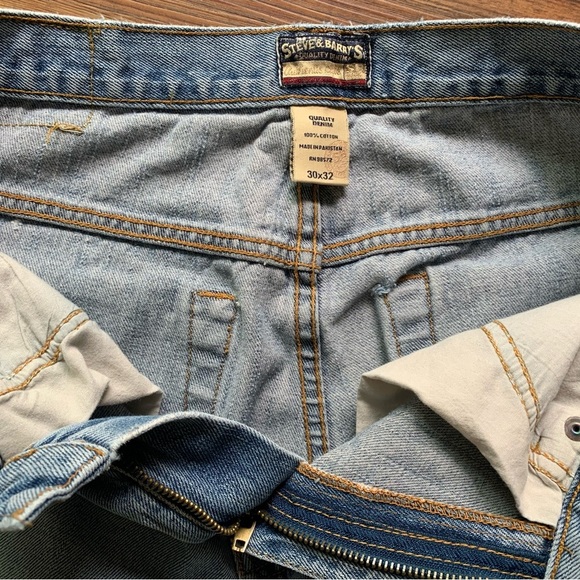 🔥 Vintage Y2K Steve & Barry’s Blue Denim Jeans – Men’s 30x32 🔥 - Picture 4 of 12